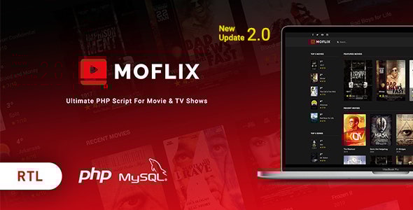 MoFlix v1.0.1 - Ultimate PHP Script For Movie & TV Shows