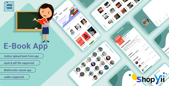 Android EBook App v1.7 + admin panel