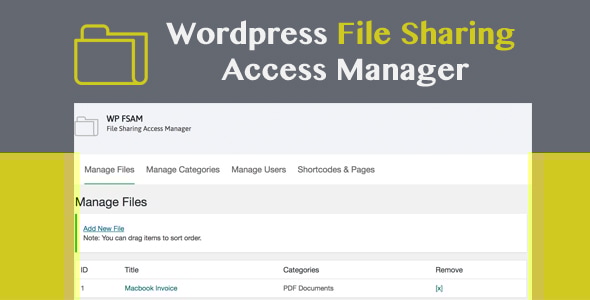 WP FSAM v1.1 - File Sharing Access Manager