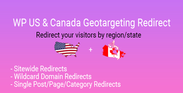 WP US&Canada State Geotargeting Redirect v1.0