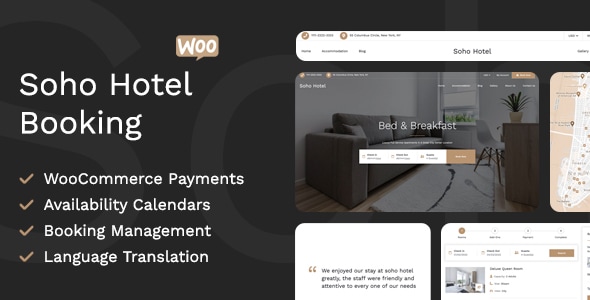 Soho Hotel v4.0 - Responsive Hotel Booking WP Theme