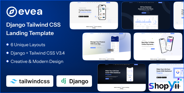 Evea - Django 5 Landing Page Template