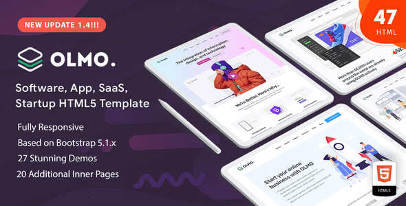 OLMO v1.2 - Software & SaaS HTML5 Template
