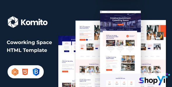 Komito - Co-Working HTML Template
