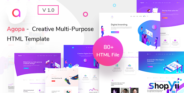 Agopa - Creative Multipurpose HTML Template