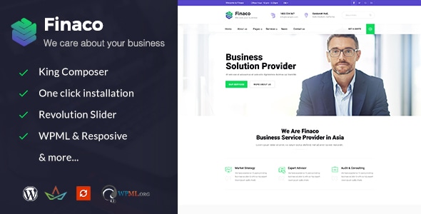 Finaco v2.1 - Consulting & Business WordPress Theme