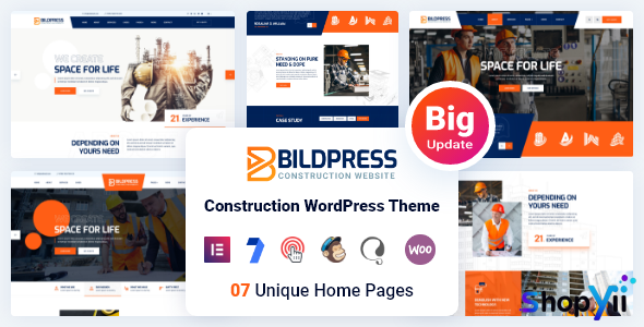 BildPress v1.1.4 - Construction WordPress Theme + RTL