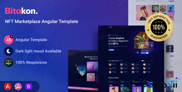 Bitakon – NFT Marketplace Angular Template