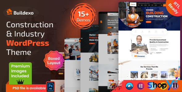Blxo v1.0.3 - Construction WordPress Theme