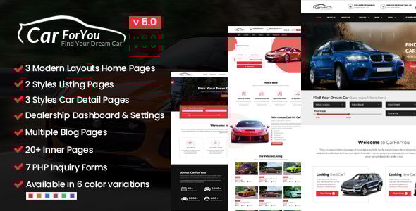 CarForYou v1.0 - Responsive Car Dealer HTML5 Template