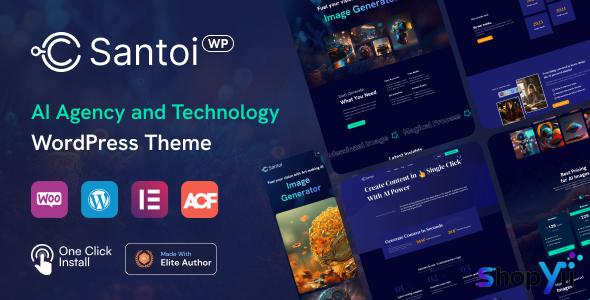 Santoi v1.2.1 - AI Agency and Technology WordPress Theme
