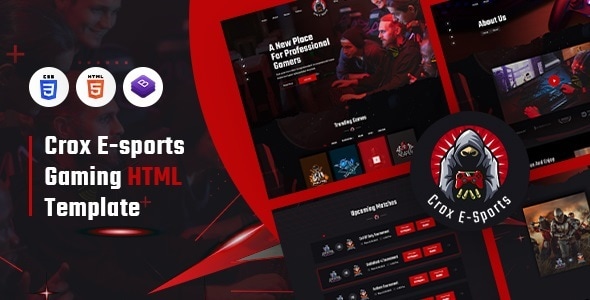 CROX - Esports & Gaming HTML Template