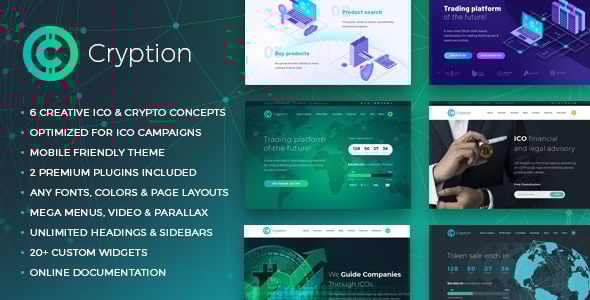 Cryption v1.0.6.1 - ICO, Cryptocurrency & Blockchain WordPress Theme