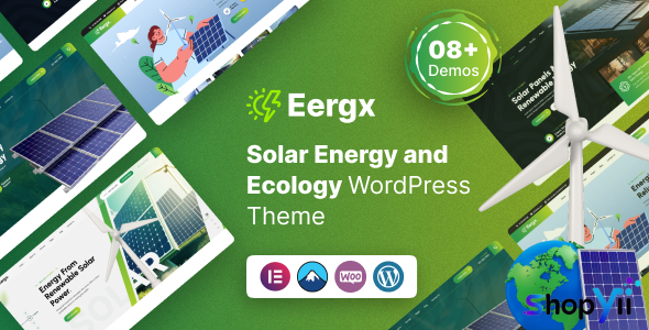 Eergx v1.0 - Ecology & Solar Energy WordPress Theme