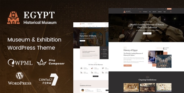 Egypt v1.6 - Museum & Exhibition WordPress Theme
