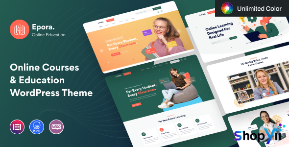 Epora v1.0.1 - Online Courses & Education WordPress Theme