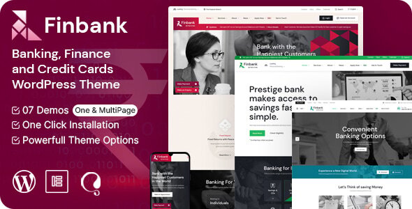 Finbank v1.0 - Banking and Finance WordPress Theme