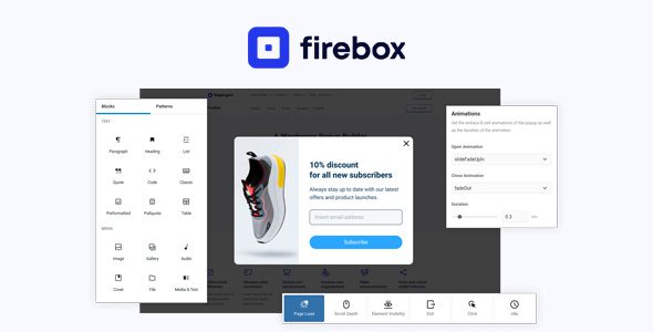 FireBox Pro 2.1.36 – WordPress Popup Builder Plugin