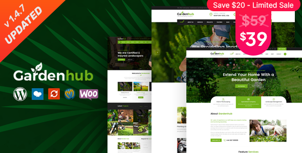 Garden HUB v1.2.5 - Lawn & Landscaping WordPress Theme