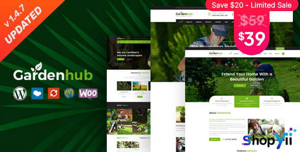 Garden HUB v1.2.7 - Lawn & Landscaping WordPress Theme