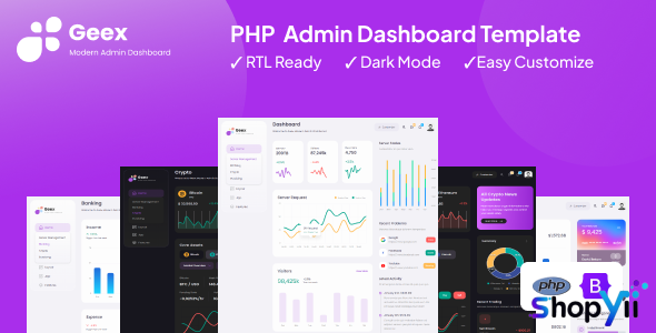 Geex - PHP Admin & Dashboard Template