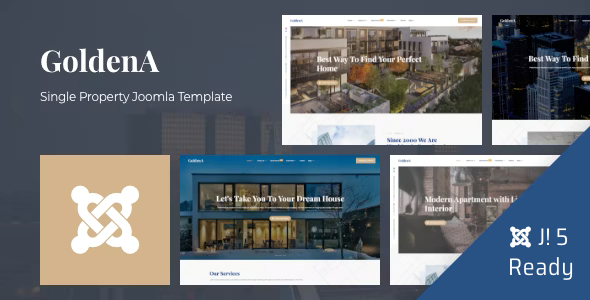 GoldenA v1.0 - Single Property Joomla Template
