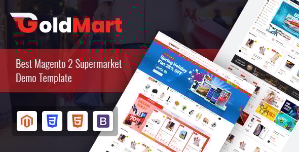GoldMart v1.3.0 - Modern Marketplace Magento 2 Theme