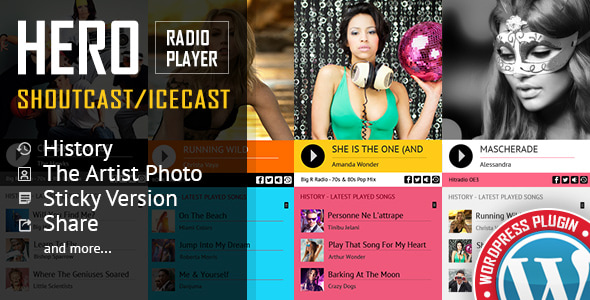 Hero v3.1 - Shoutcast and Icecast Radio Player