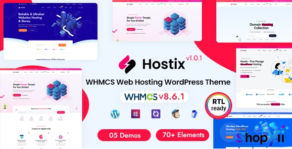 Hostix v2.0.2 - Hosting WHMCS WordPress Theme