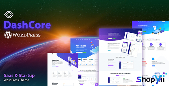 DashCore v1.0 - Startup & Software WordPress Theme