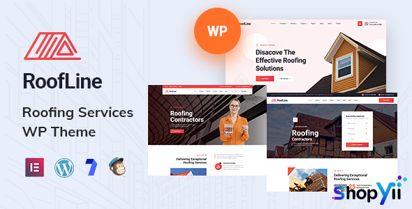 RoofLine v1.0 - Roofing Services WordPress Theme