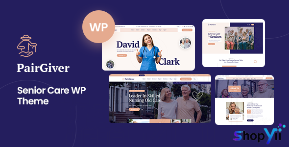 PairGiver v1.0 - Senior Care WordPress Theme