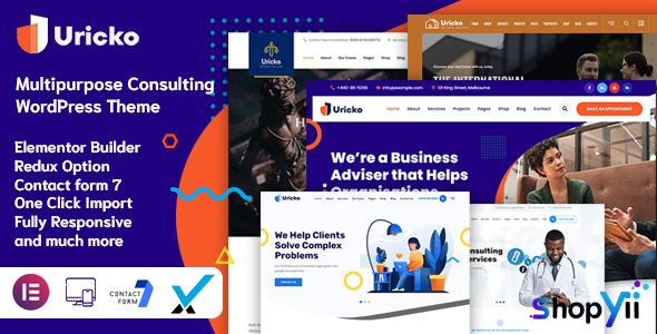 Uricko v1.0 - Multipurpose Consulting WordPress