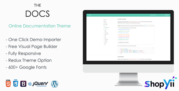 TheDocs - Online Documentation WordPress Theme