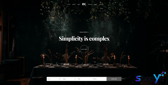 Dinex v1.0 - One Page Restaurant WordPress Theme