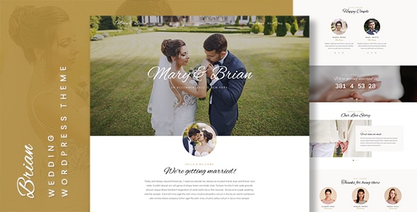 Brian v1.0 - Wedding WordPress Theme