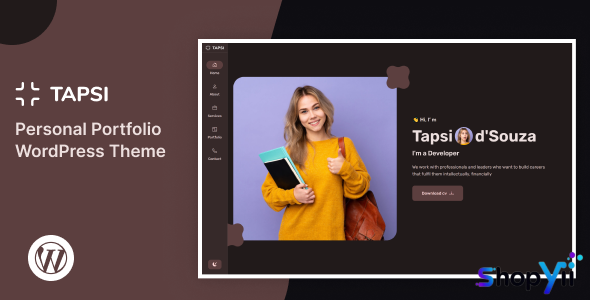 Tapsi v1.0 – Personal Portfolio WordPress Theme