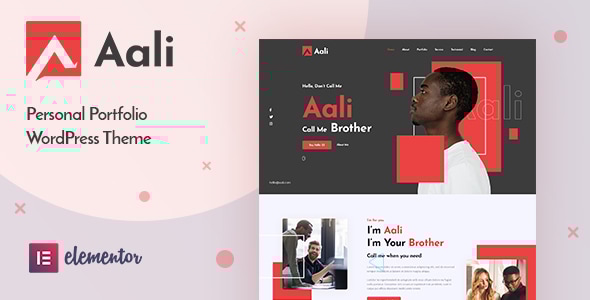 Aali v1.0 - Personal Portfolio WordPress Theme