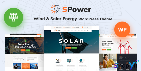 SPower v1.0 - Wind & Solar Energy WordPress Theme