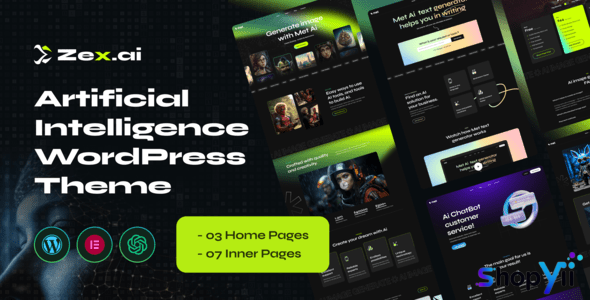 Zex v1.0 - Ai Image Generate WordPress Theme