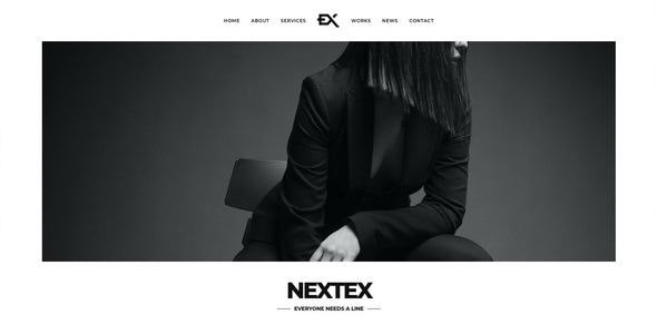 Nextex v1.0 - One Page Photography WordPress Theme