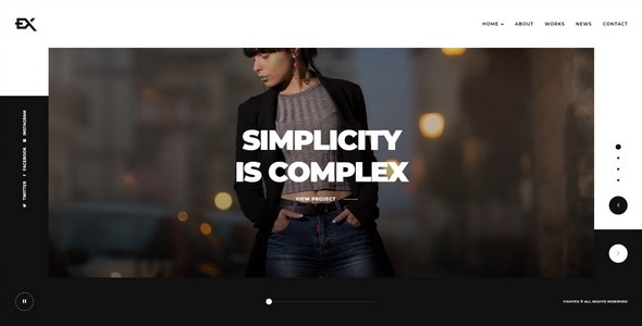 Fightex v1.0 - Showcase Portfolio WordPress Theme