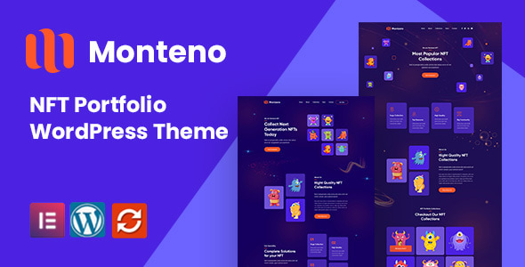 Monteno v1.0 - NFT Portfolio WordPress Theme