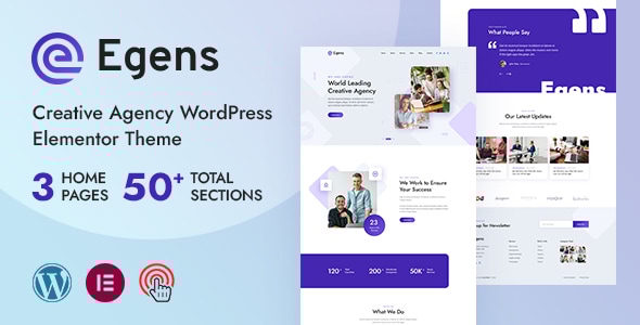 Egens v1.0 - Creative Agency WordPress Theme