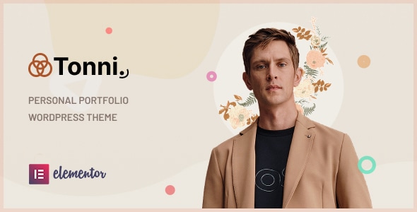 Tonni v1.0.0 - Personal Portfolio WordPress Theme