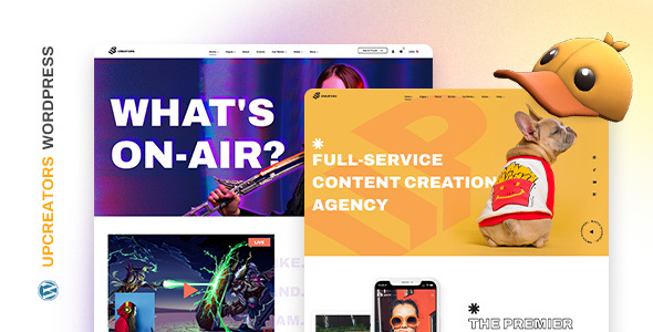 UpCreators v1.0 - Digital Creators WordPress Theme