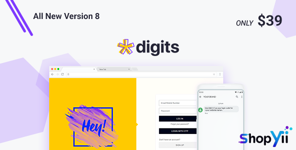 Digits v6.12.0.6 - WordPress Mobile Number Signup and Login