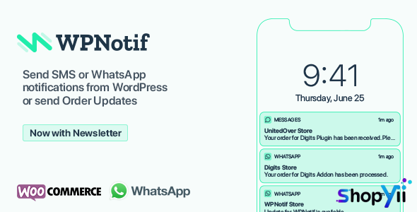 WPNotif v1.8 - WordPress SMS & WhatsApp Notifications