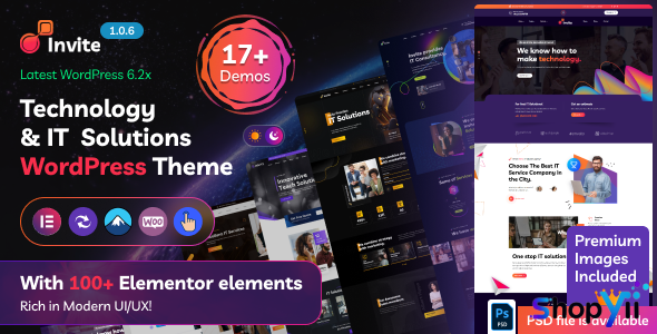 Invite v1.0.9 - IT Solutions & Technology WordPress Theme