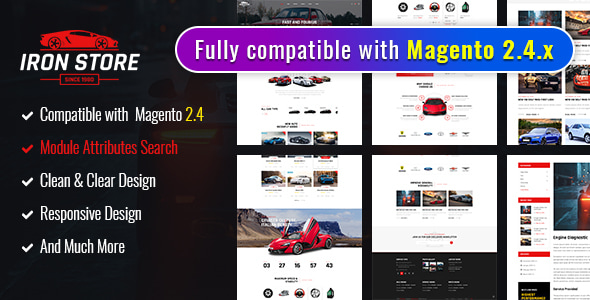 Ironstore v2.2.0 - Best Magento 2 Auto Parts Theme